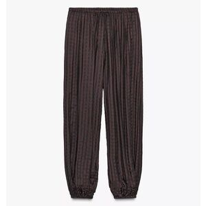 Zara ZW Collection Gingham Bloomer Pants